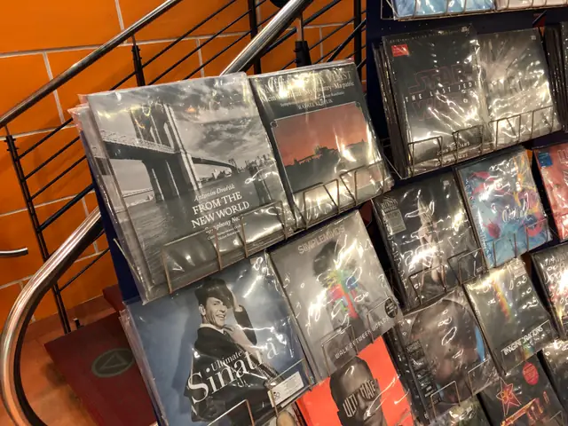 Sales: the LP department on the ground floor of Bontonland Prague also gives the recording pride of place.