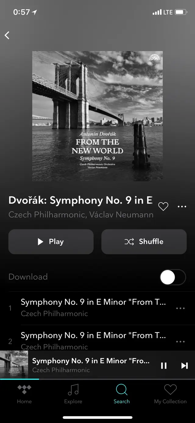 Online: the recording is available to subscribers of the Tidal streaming service in CD quality.