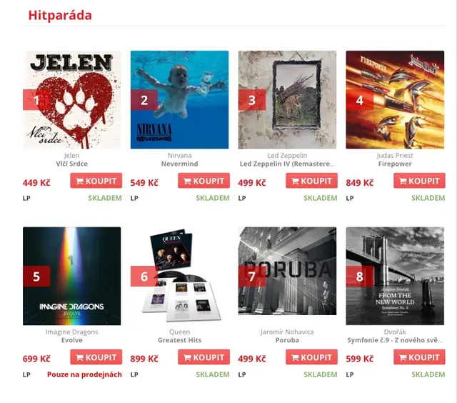 Sales: Bontonland – the recording stays in the top eight on the e-shop’s home page.